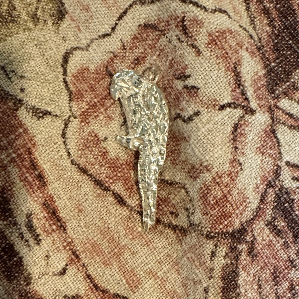 Silver Parrot pendent